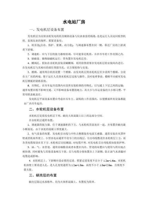 水电站厂房