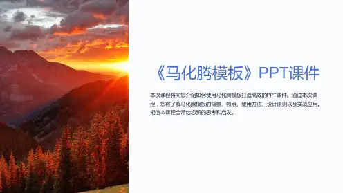 《马化腾模板》课件