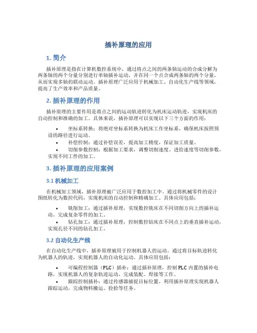 插补原理的应用
