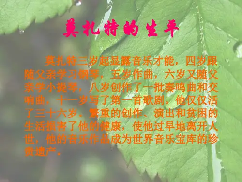 音乐神童莫扎特