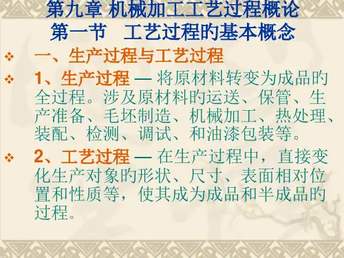 机械加工工艺基础部分