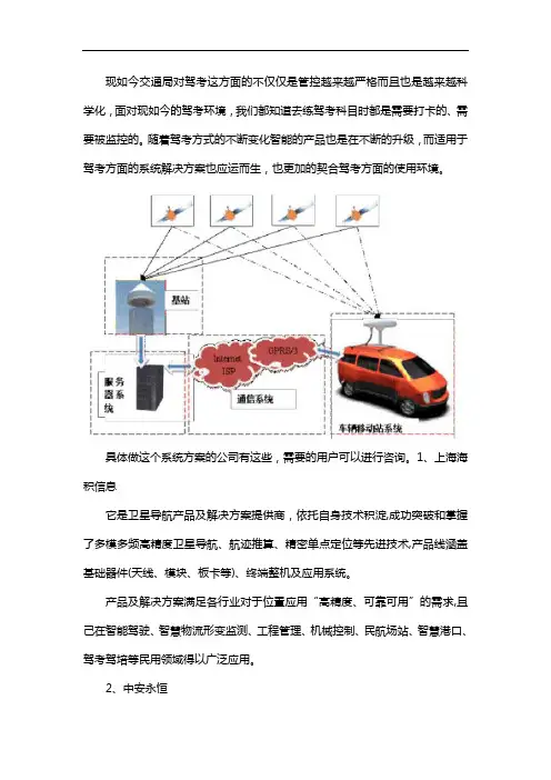 哪些公司在做驾考系统解决方案