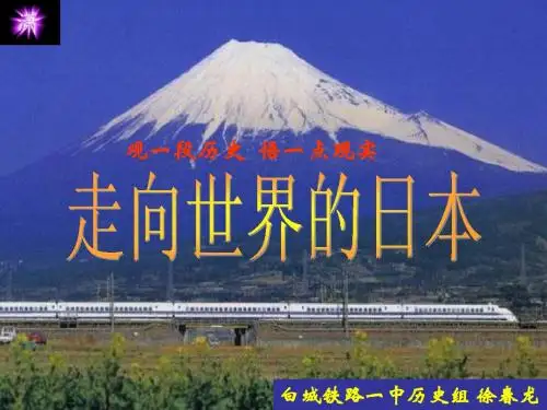 2014年高中历史人教版同步课件：选修1第8单元第4课 走向世界的日本(共计36张)
