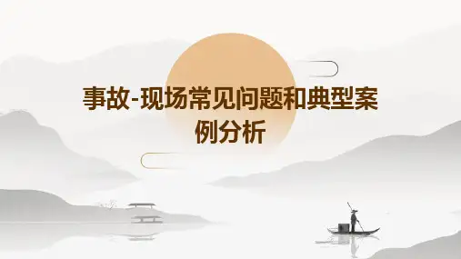 事故-现场常见问题和典型案例分析