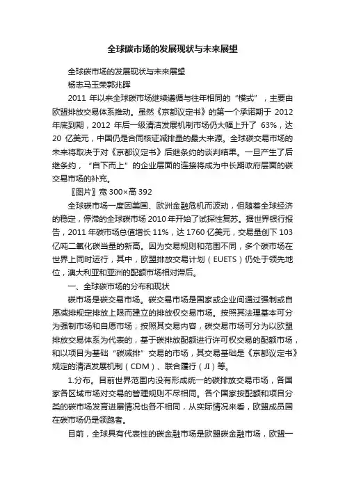 全球碳市场的发展现状与未来展望