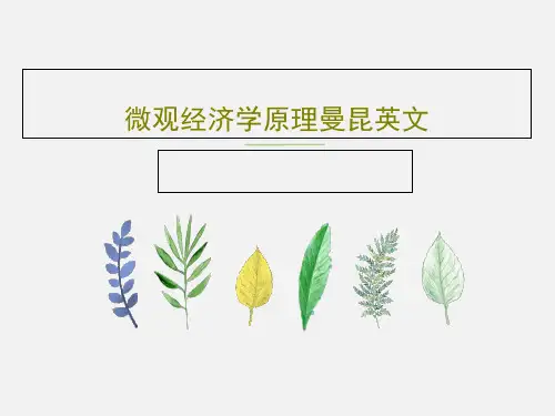 微观经济学原理曼昆英文36页PPT