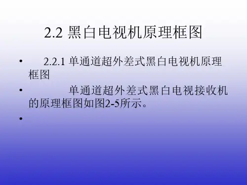 黑白电视机原理框图