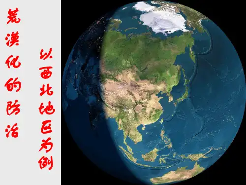 西北地区土地荒漠化.
