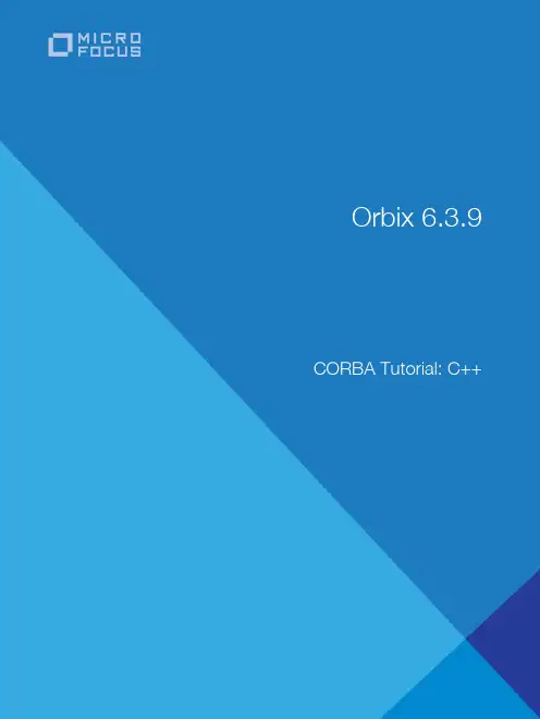 Orbix 6.3.9 CORBA 教程  C++说明书