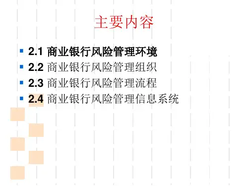 风险管理-第二章-商业银行风险管理基本架构ppt课件.ppt