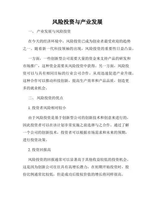 风险投资与产业发展
