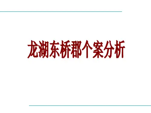 龙湖东桥郡别墅项目个案分析_32PPT