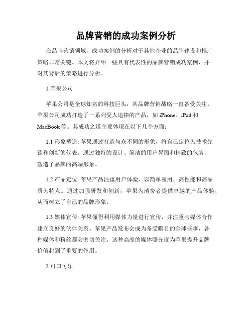 品牌营销的成功案例分析
