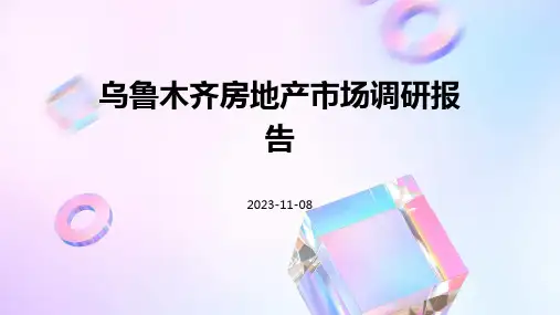 乌鲁木齐房地产市场调研报告