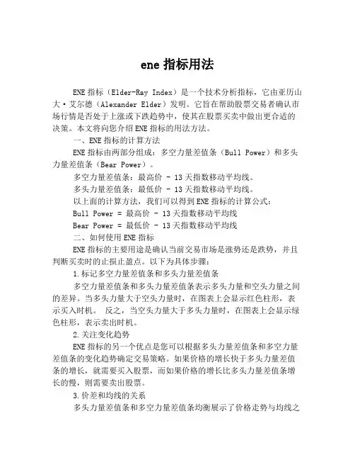 ene指标用法