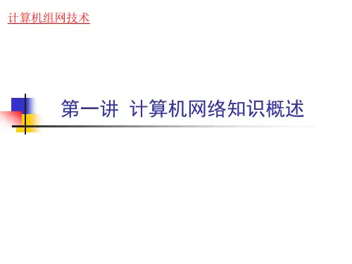 第1讲-计算机网络基础精品PPT课件