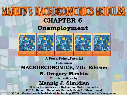 Chapter 6英文曼昆宏观经济学-7版-讲义PPT-Principles_of_Macroeconomics-7e