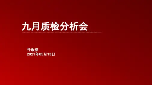 酒店质检分析报告模板