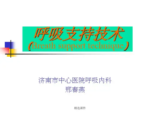《呼吸支持技术》