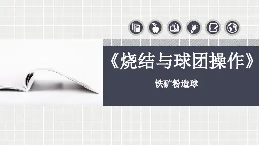 烧结与团球操作-铁矿粉造球