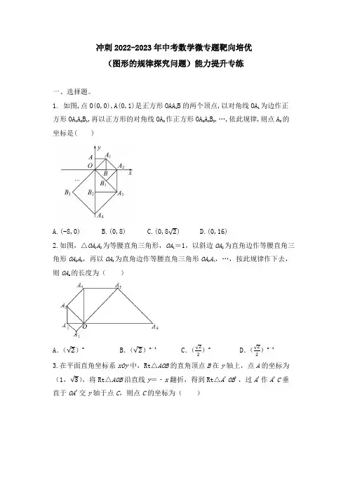 中考数学(图形的规律探究问题)能力提升专练