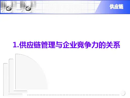 供应链管理培训课件