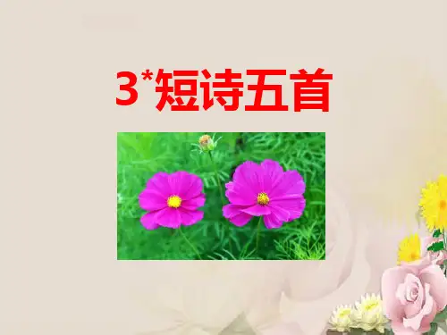 《短诗五首》PPT下载