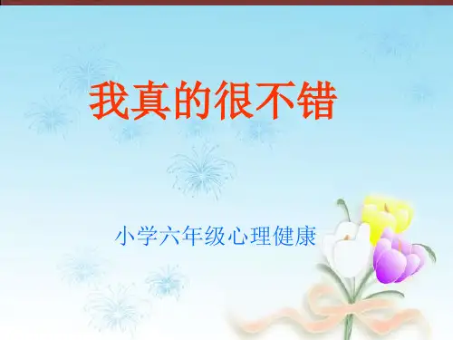 最新小学六年级心理健康教育认识自我优缺点主题班会《我知道你能行》精品公开课件
