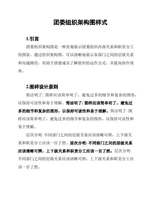 团委组织架构图样式