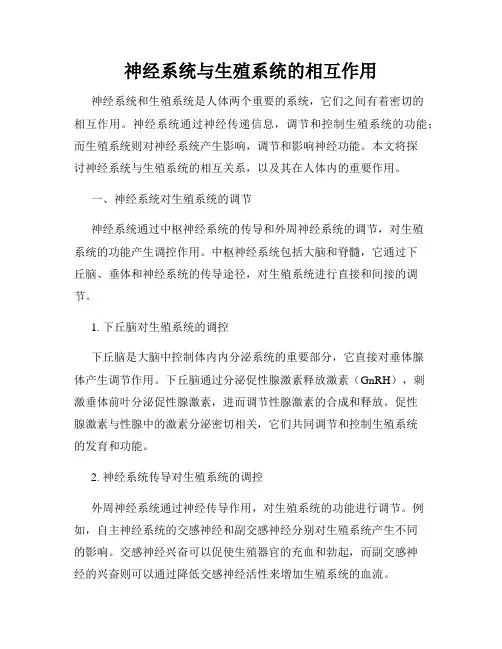 神经系统与生殖系统的相互作用