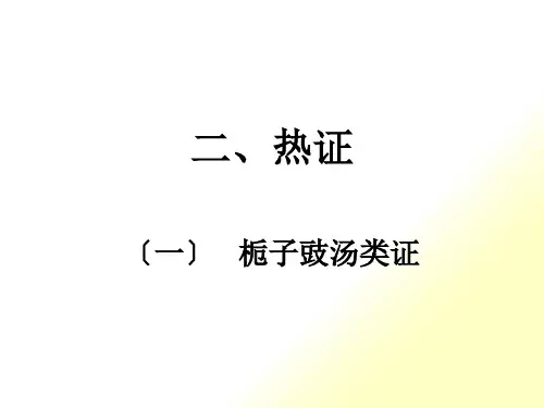 太阳病变证-热证和虚证
