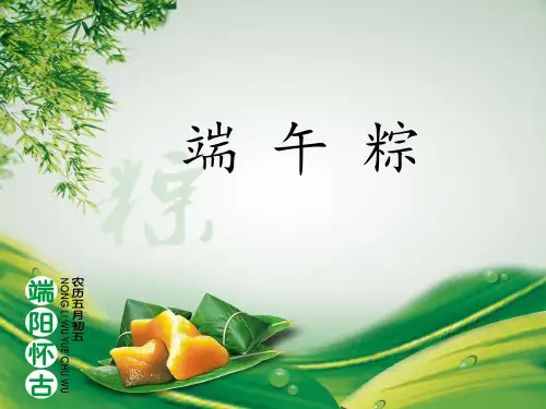 人教部编版一年级下册语文《端午粽》教学课件(共15张PPT) (1)