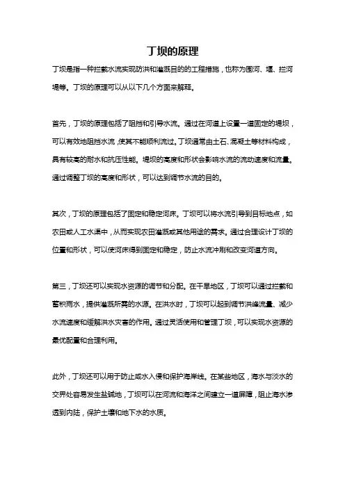 丁坝的原理