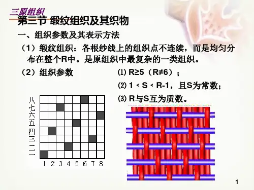 缎纹组织及其织物-织物组织与结构