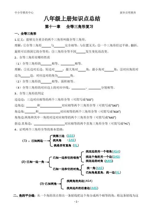初二(上)数学基础知识试卷