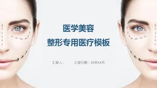 医疗医学美容整形专用PPT模板【27页】