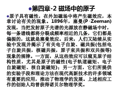 第4章2磁场中的原子