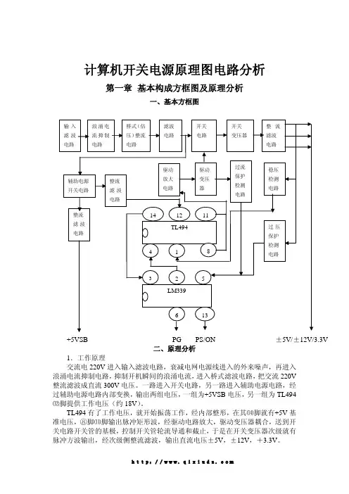 计算机开关电源原理图电路分析