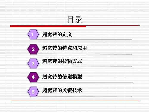 超宽带无线通信技术课件