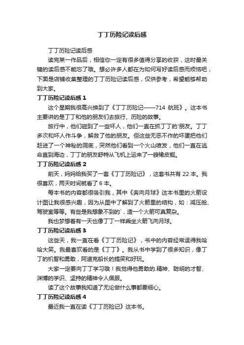 丁丁历险记读后感
