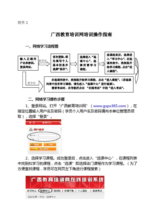 广西教育培训网培训操作指南
