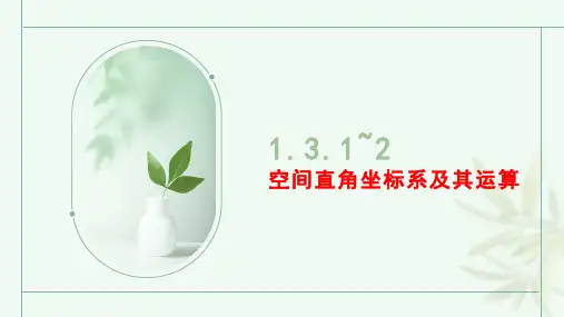 1.3.1~2 空间直角坐标系课件-高二上学期数学人教A版(2019)选择性必修第一册