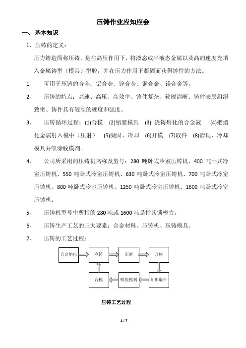 压铸应知应会