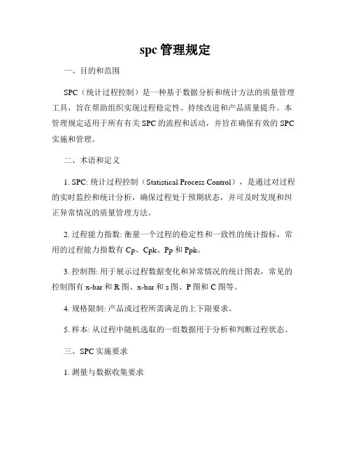 spc管理规定
