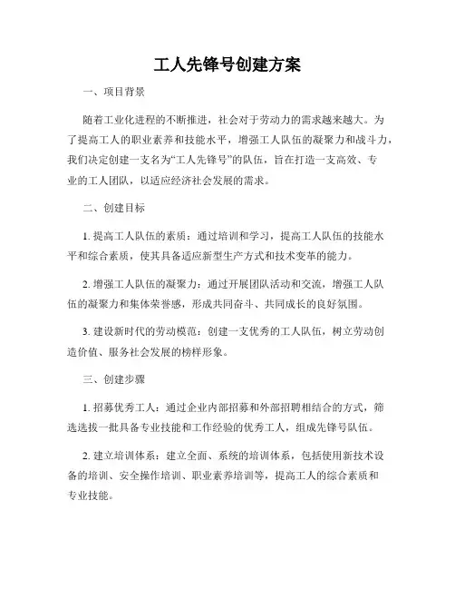 工人先锋号创建方案