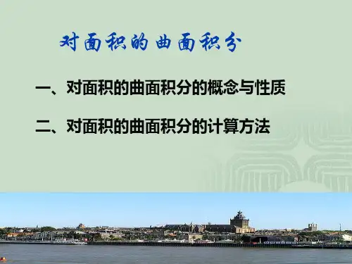 对面积的曲面积分.