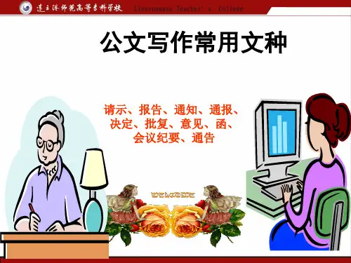 机关单位人员公文写作常用文种