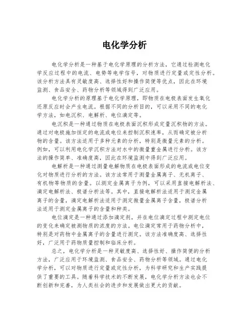 电化学分析