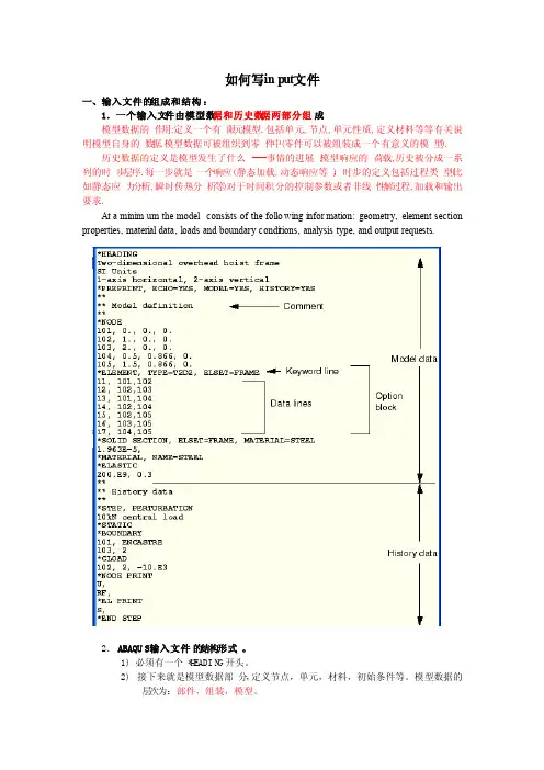 abaqus系列之inp文件讲解