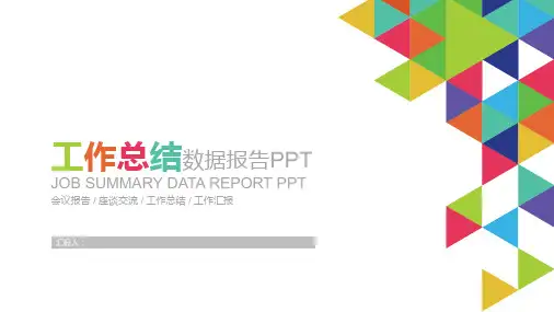 工作总结通用PPT模版
